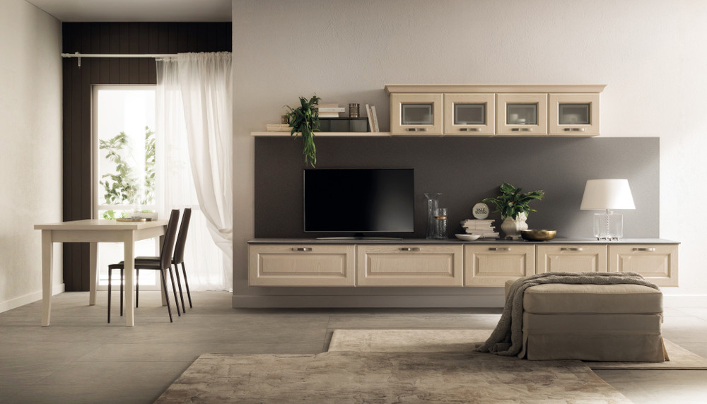 Frassino Bianco Burro per le ante modanate della composizione a parete Madeleine di Scavolini che è caratterizzata da uno stile classico. Il piano e lo schienale in Fenix NTM Bronzo Doha mettono in risalto la matericità del legno; i piccoli pensili, dalla forma squadrata, hanno le ante in vetro serigrafato. Prezzo su richiesta. www.scavolini.com Frassino Bianco Burro per le ante modanate della composizione a parete Madeleine di Scavolini che è caratterizzata da uno stile classico. Il piano e lo schienale in Fenix NTM Bronzo Doha mettono in risalto la matericità del legno; i piccoli pensili, dalla forma squadrata, hanno le ante in vetro serigrafato. Prezzo su richiesta. www.scavolini.com