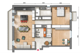 planimetria casa 110 mq