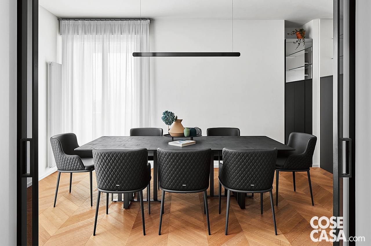 sala da pranzo con parquet a spina di pesce sala da pranzo con parquet a spina di pesce