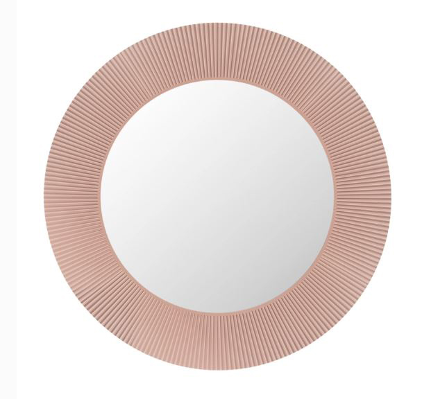 Specchio rotondo All Saints di Kartell con cornice effetto plissettato in PMMA metallizzato Rame. www.kartell.com Specchio rotondo All Saints di Kartell con cornice effetto plissettato in PMMA metallizzato Rame. www.kartell.com