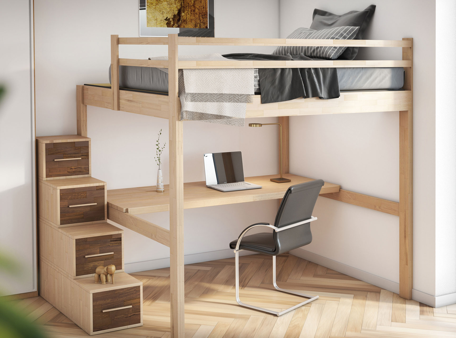 Letto a soppalco Casa sull'Albero Letto a soppalco Casa sull'Albero