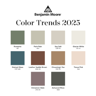 Color Trends 2025 di Benjamin Moore