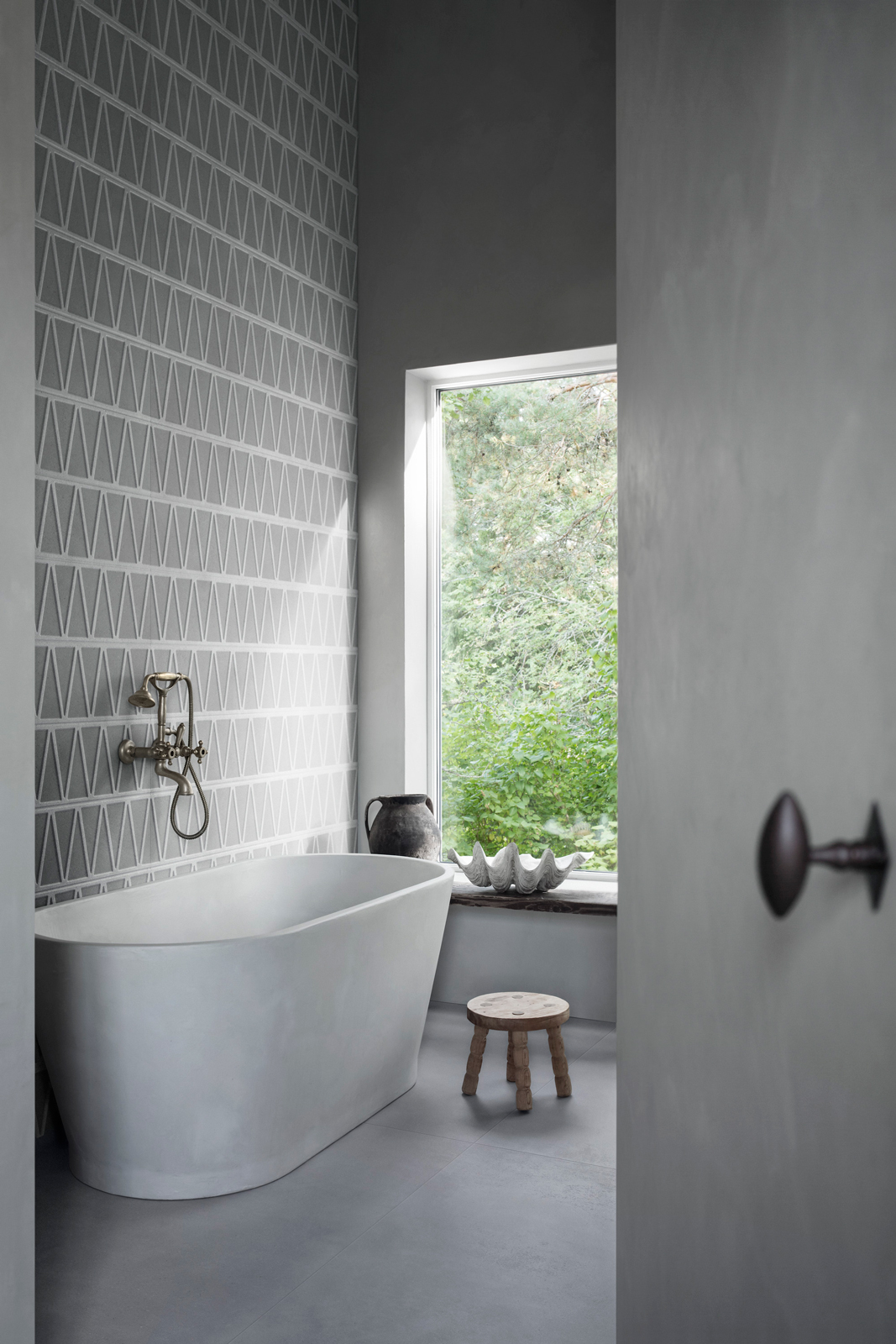 Wall Slow Wall Struttura 3D Hay Calce 40x120
Floor Slow Cold Piombo 120x120