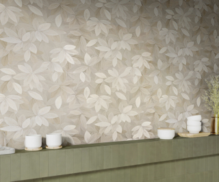 Wall White Deco Decoro Fanfara 60x180
Furnishings Crogiolo Confetto Salvia 5x15