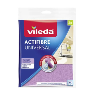 Il panno Actifibre Universal di Vileda in microfibra pulisce senza aloni, assorbe e raccoglie le particelle di sporco. È lo strumento ideale per asciugare senza lasciare segni d'acqua o goccioline sulle superfici. Prezzo: 4,29 euro su www.vileda.it Il panno Actifibre Universal di Vileda in microfibra pulisce senza aloni, assorbe e raccoglie le particelle di sporco. È lo strumento ideale per asciugare senza lasciare segni d'acqua o goccioline sulle superfici. Prezzo: 4,29 euro su www.vileda.it
