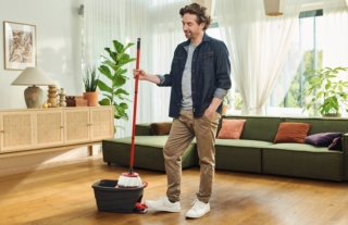 Sistema lavapavimenti Vileda Turbo Smart.