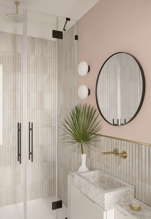 Superficie lucida che crea giochi di luce per il gres porcellanato Crogiolo Lume di Marazzi, volutamente imperfetto: bello da vedere e piacevole da toccare, con la struttura 3D Rake e 3D Swing, ispirate ai motivi cannettati. Numerosi i colori, tra cui i più recenti sono Bone, Caramel, Emerald e Ocean, che sia aggiungono a White, Off White, Beige, Pink, Black, Green, Blue, Musk, Greige, Turquoise, Forest, China. Formato 6 x 24 cm. Con struttura 3D Swing costa 82,50 euro al mq + Iva. www.marazzi.it Superficie lucida che crea giochi di luce per il gres porcellanato Crogiolo Lume di Marazzi, volutamente imperfetto: bello da vedere e piacevole da toccare, con la struttura 3D Rake e 3D Swing, ispirate ai motivi cannettati. Numerosi i colori, tra cui i più recenti sono Bone, Caramel, Emerald e Ocean, che sia aggiungono a White, Off White, Beige, Pink, Black, Green, Blue, Musk, Greige, Turquoise, Forest, China. Formato 6 x 24 cm. Con struttura 3D Swing costa 82,50 euro al mq + Iva. www.marazzi.it