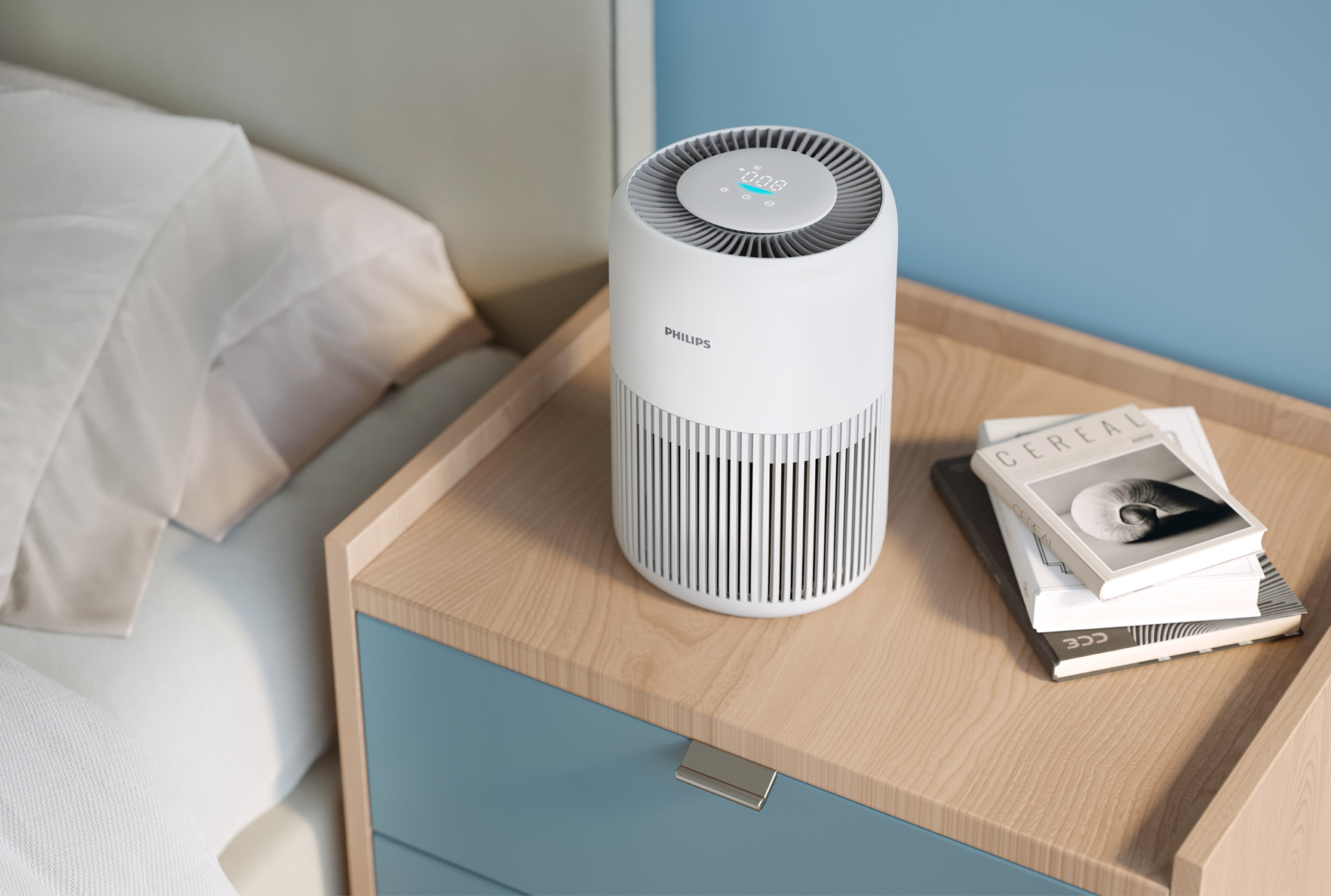 Compatto ed elegante, PureProtect Mini AC0950/10 Serie 900 di Philips rimuove le sostanze inquinanti in meno di 12 minuti e ha filtraggio HEPA a 3 strati che cattura il 99,97% delle particelle più piccole. Estremamente silenzioso, riduce efficacemente i virus come H1N1 (influenza) presenti nell'aria con un consumo energetico inferiore a quello di una lampadina. È gestibile da App. Misura
Ø 24 x H 36 cm. Prezzo 199,99 euro. www.philips.it Compatto ed elegante, PureProtect Mini AC0950/10 Serie 900 di Philips rimuove le sostanze inquinanti in meno di 12 minuti e ha filtraggio HEPA a 3 strati che cattura il 99,97% delle particelle più piccole. Estremamente silenzioso, riduce efficacemente i virus come H1N1 (influenza) presenti nell'aria con un consumo energetico inferiore a quello di una lampadina. È gestibile da App. Misura
Ø 24 x H 36 cm. Prezzo 199,99 euro. www.philips.it
