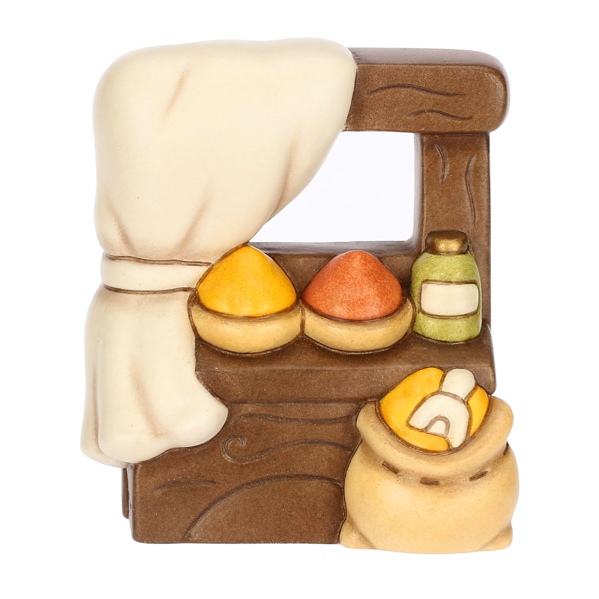 Banco delle spezie in ceramica Presepe Classico. Prezzo 44,90 euro Banco delle spezie in ceramica Presepe Classico. Prezzo 44,90 euro