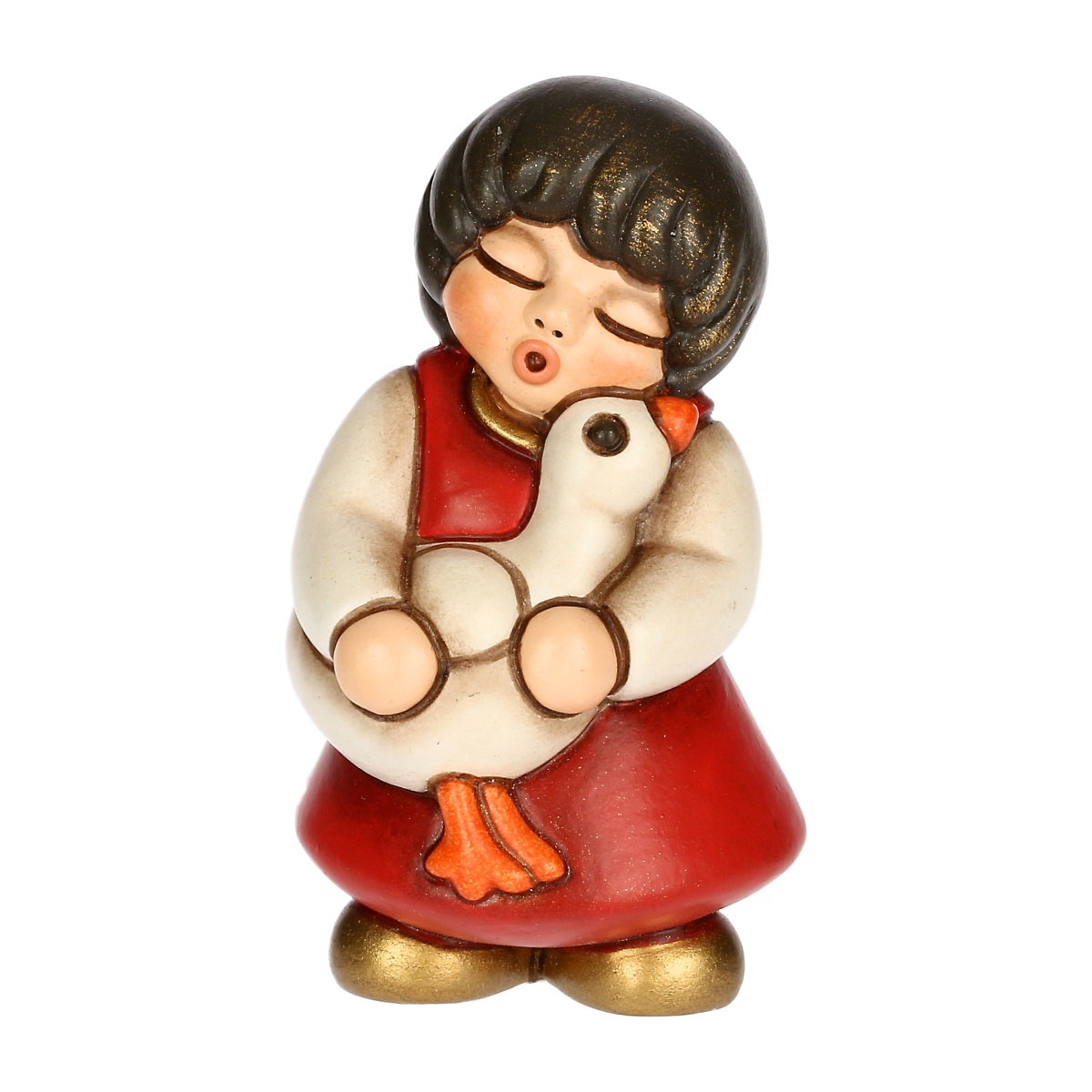 Bimba con oca in ceramica Presepe Classico. Prezzo 28,90 euro. Bimba con oca in ceramica Presepe Classico. Prezzo 28,90 euro.
