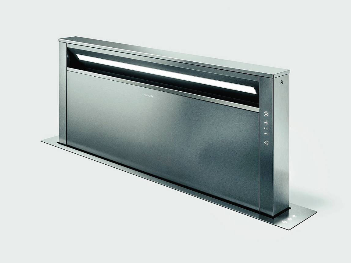 Getup PRF0162784 di Elica è una cappa
a scomparsa che fuoriesce dal piano della cucina solo quando è in uso. Ha connessione wi-fi. Può essere gestita tramite app e assistente vocale. La portata massima intensiva è di 730 mc/h. In classe di efficienza energetica A, ha illuminazione a Strip Led 1 x 7 W. Misura L 86 x P 11 cm. Costa a partire da 2.000 euro. www.elica.com/IT-it/cappe Getup PRF0162784 di Elica è una cappa
a scomparsa che fuoriesce dal piano della cucina solo quando è in uso. Ha connessione wi-fi. Può essere gestita tramite app e assistente vocale. La portata massima intensiva è di 730 mc/h. In classe di efficienza energetica A, ha illuminazione a Strip Led 1 x 7 W. Misura L 86 x P 11 cm. Costa a partire da 2.000 euro. www.elica.com/IT-it/cappe