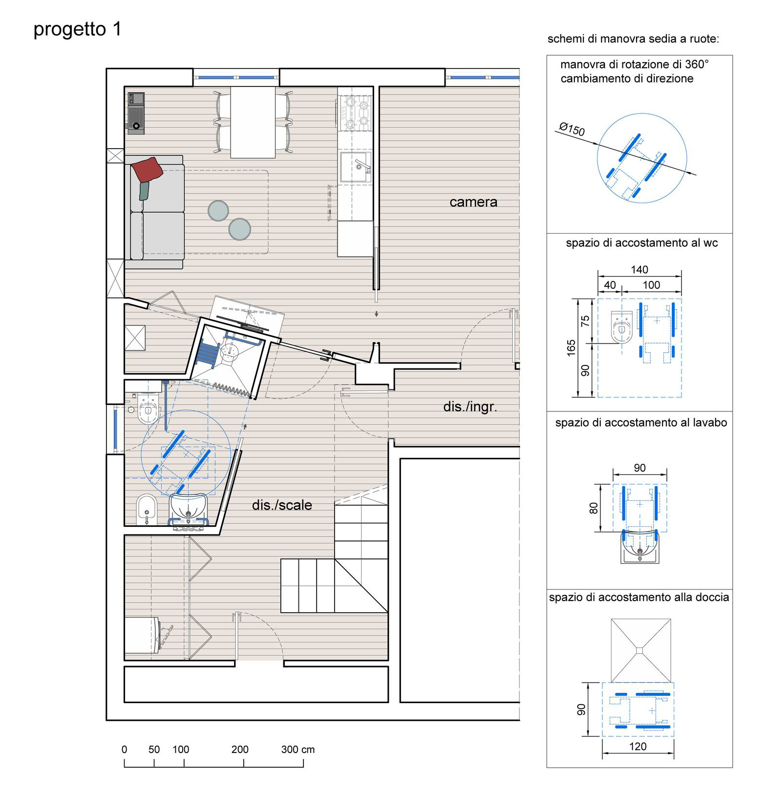 Pianta progetto 1 Pianta progetto 1