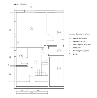 Pianta stato di fatto Pianta stato di fatto