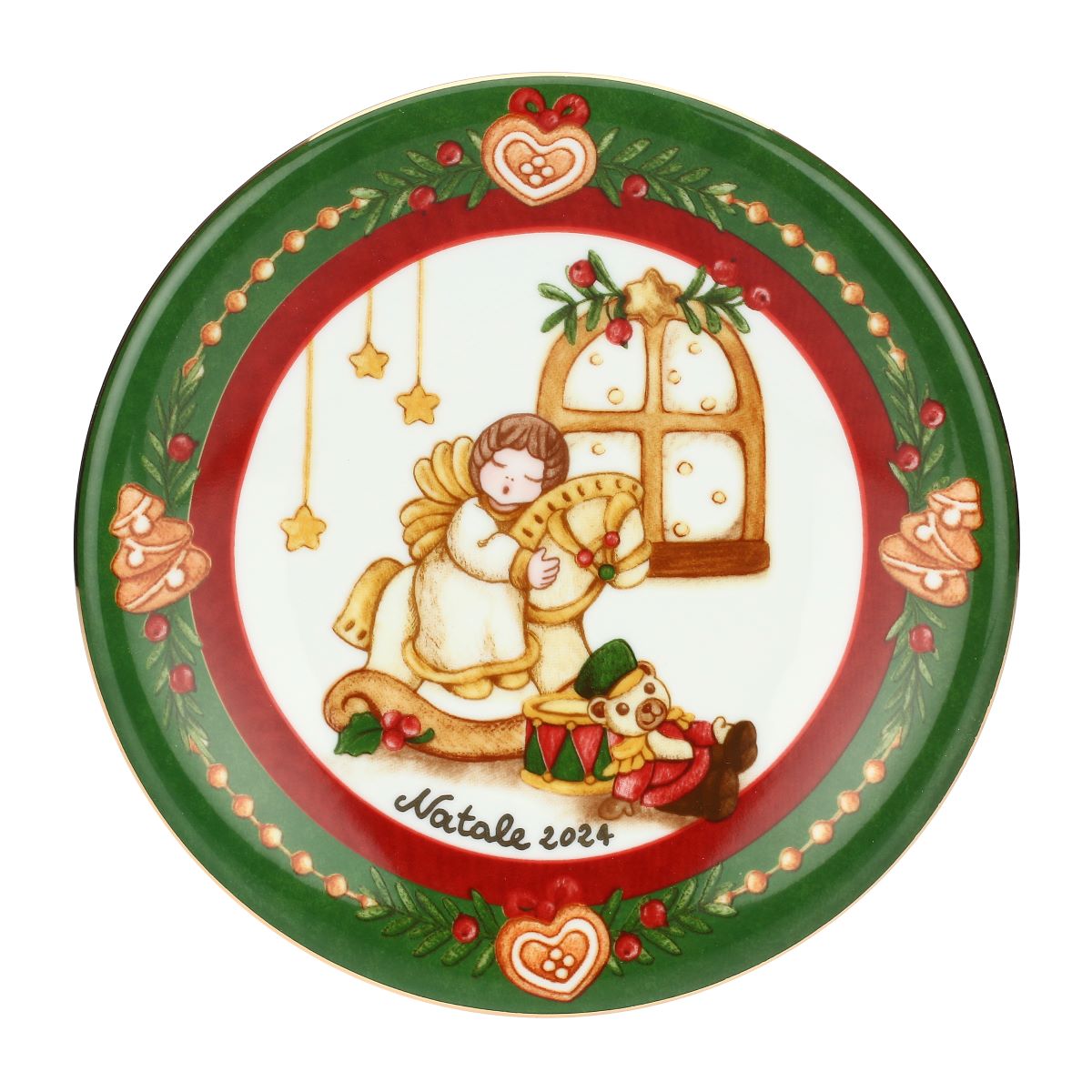 Piattino Dessert Limited Edition 2024 in porcellana Sorprese di Natale. Prezzo 16,90 euro. Piattino Dessert Limited Edition 2024 in porcellana Sorprese di Natale. Prezzo 16,90 euro.