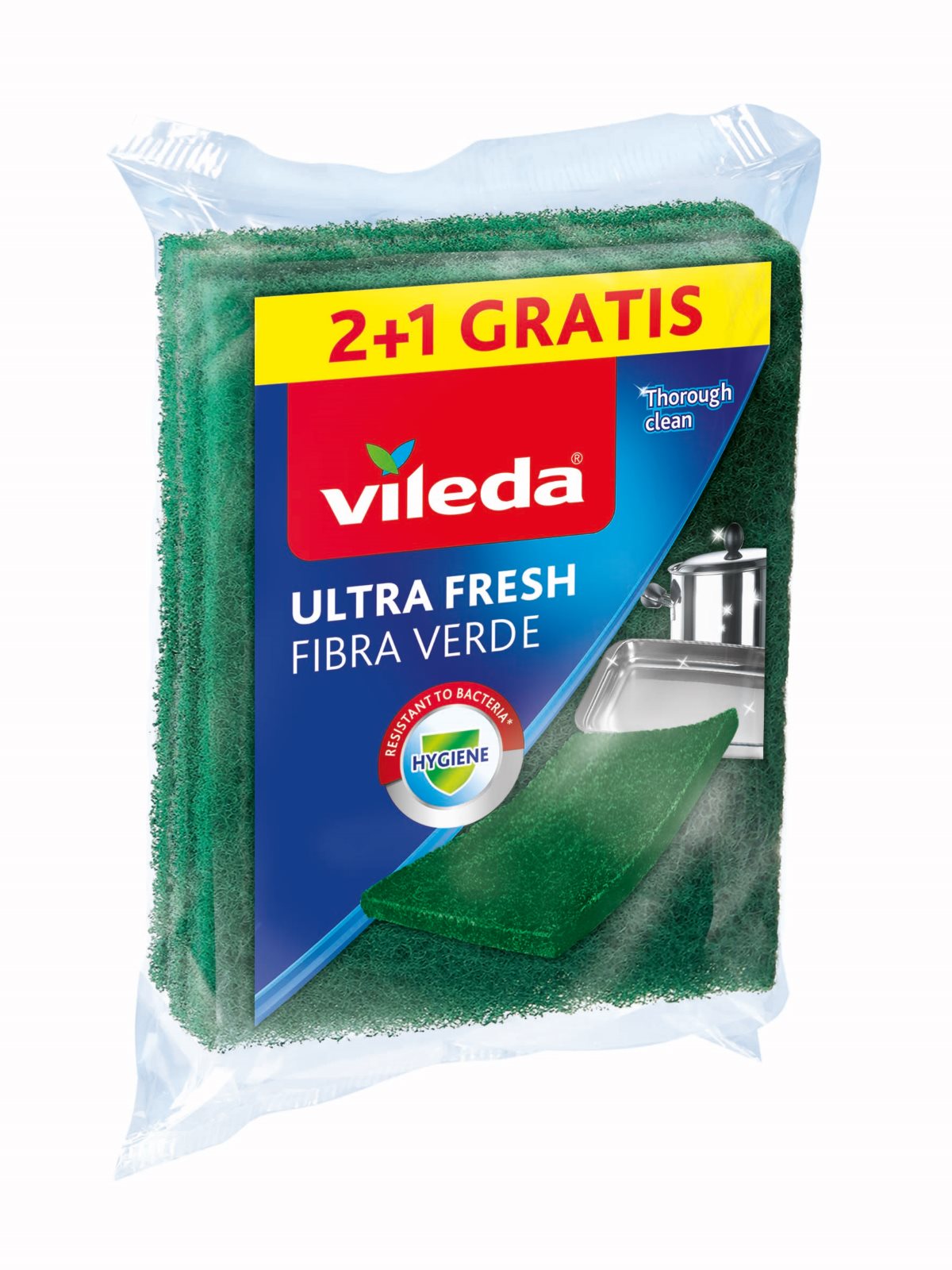 Vileda Ultra Fresh 2+1 Fibra Verde Vileda Ultra Fresh 2+1 Fibra Verde