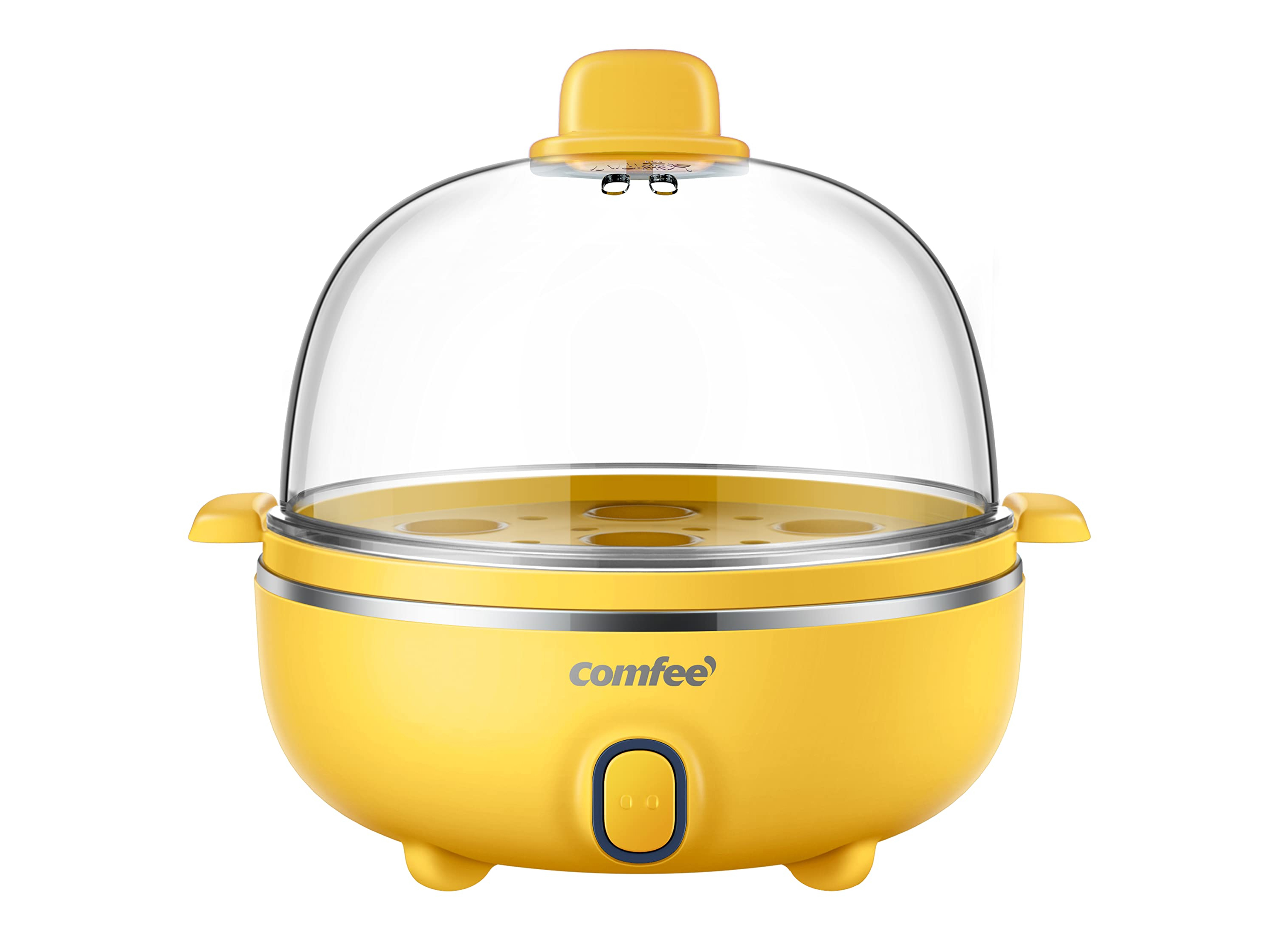 Con il pratico Cuociuova di Comfeè è possibile far bollire fino a 7 uova per una colazione facile e veloce. È adatto per mais e patate dolci e ha il coperchio trasparente con un’apertura per la fuoriuscita del vapore. Ha potenza di 400 watt. Prezzo 19,90 euro. www.qvc.it