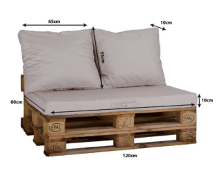 Cuscini con misure per divanetto in pallet, in vendita sul marketplace di Maisons du Monde