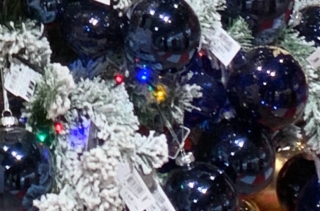 decorazione blu LaRinascente