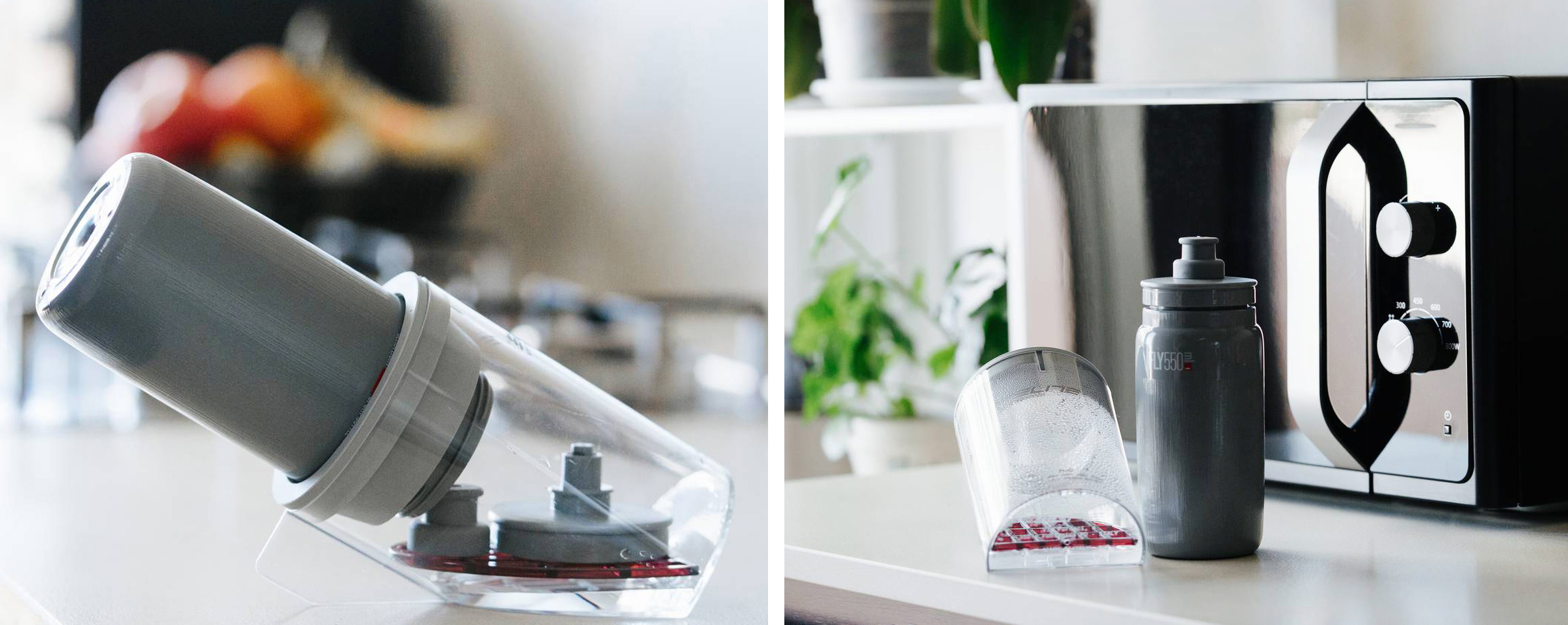 Neto di Elite è lo sterilizzatore per borracce di plastica pensato per igienizzare ogni componente della borraccia in modo naturale senza additivi chimici, grazie all’azione del vapore. L’uso è semplice: basta inserire la borraccia nel bicchiere igienizzante riempito d’acqua: dopo 1 minuto in microonde a 700 watt tutto rimane sterilizzato. Il kit comprende un bicchiere igienizzante dotato di un anello siliconico per agevolare l’inserimento di borracce di diametri diversi e una griglia per l’appoggio dei singoli componenti della borraccia, come tappo e valvola. Prezzo 24,90 euro. www.elite-it.com