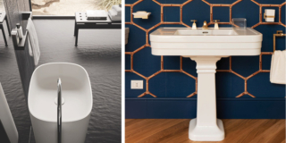 Lavabi a colonna: lineari o lavorati, per il bagno moderno