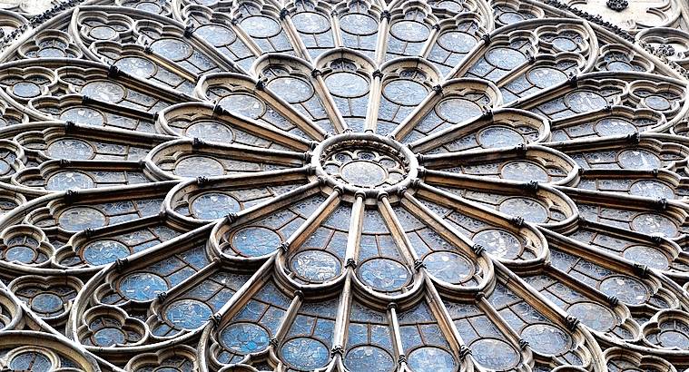 Dettaglio rosone Notre Dame