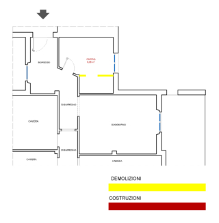 ampliare la cucina progetto E demolizioni costruzioni