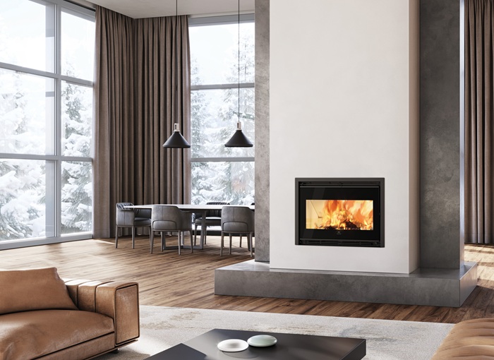 Firebox Evo 65 di Edilkamin è un camino inserto a legna con l’aria che può essere canalizzabile in altri locali. Il focolare è in materiale refrattario con piano fuoco in ghisa. Può avere la centralina touch. Potenza 14,9 kW. Classe A+, ambientale 5 stelle. Misura L 83 x P 54 x H 64 cm. Costa da 2.590 euro + Iva. www.edilkamin.com Firebox Evo 65 di Edilkamin è un camino inserto a legna con l’aria che può essere canalizzabile in altri locali. Il focolare è in materiale refrattario con piano fuoco in ghisa. Può avere la centralina touch. Potenza 14,9 kW. Classe A+, ambientale 5 stelle. Misura L 83 x P 54 x H 64 cm. Costa da 2.590 euro + Iva. www.edilkamin.com