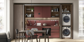 cucina con lavanderia BoxLife di Scavolini