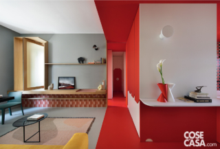 ingresso e living pavimento rosso ingresso e living pavimento rosso
