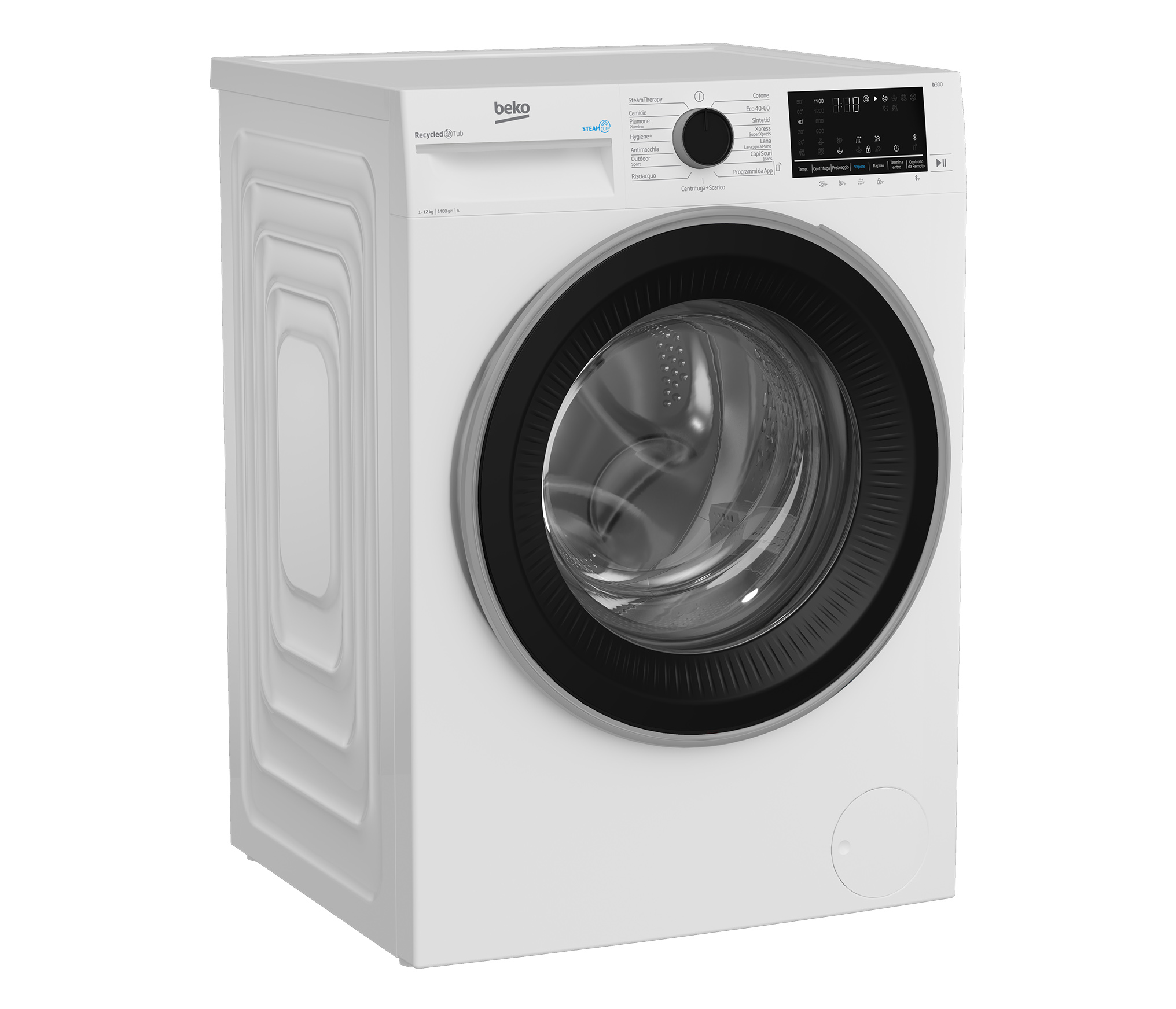 In classe energetica A e capiente 12 kg, la lavatrice BWT3124S Beyond di Beko ha motore ProSmart Inverter che offre prestazioni efficienti, silenziose e affidabili, oltre a ridurre il consumo energetico. Offre una vasta gamma di programmi, tra cui Hygiene+ o quello outdoor/sport e il display digitale e la connessione Bluetooth HomeWhiz semplificano il controllo e la gestione delle impostazioni. Misura L 60 x P 60 x H 84 cm. Prezzo 859 euro. www.beko.com In classe energetica A e capiente 12 kg, la lavatrice BWT3124S Beyond di Beko ha motore ProSmart Inverter che offre prestazioni efficienti, silenziose e affidabili, oltre a ridurre il consumo energetico. Offre una vasta gamma di programmi, tra cui Hygiene+ o quello outdoor/sport e il display digitale e la connessione Bluetooth HomeWhiz semplificano il controllo e la gestione delle impostazioni. Misura L 60 x P 60 x H 84 cm. Prezzo 859 euro. www.beko.com