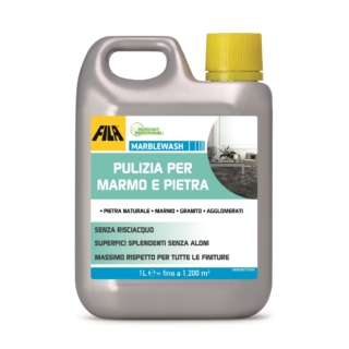 Marblewash di FILA Solutions è un prodotto specifico per la pulizia di marmo e pietra. Si può usare per la pulizia quotidiana di pavimenti e rivestimenti in pietra naturale, operazione che risulta rapida perché questo prodotto non necessita di risciacquo. www.filasolutions.com Marblewash di FILA Solutions è un prodotto specifico per la pulizia di marmo e pietra. Si può usare per la pulizia quotidiana di pavimenti e rivestimenti in pietra naturale, operazione che risulta rapida perché questo prodotto non necessita di risciacquo. www.filasolutions.com