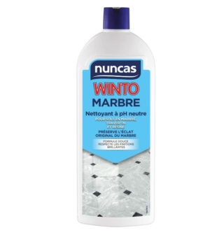 Nuncas Winto Detergente Marmo è un detergente specifico per il marmo: rimuove lo sporco in profondità senza aggredire la superficie naturalmente porosa del marmo e senza rimuovere cere protezione. La sua formulazione a ph neutro, pulisce efficacemente senza lasciare aloni. Prezzo 7,07 euro. Nuncas Winto Detergente Marmo è un detergente specifico per il marmo: rimuove lo sporco in profondità senza aggredire la superficie naturalmente porosa del marmo e senza rimuovere cere protezione. La sua formulazione a ph neutro, pulisce efficacemente senza lasciare aloni. Prezzo 7,07 euro.