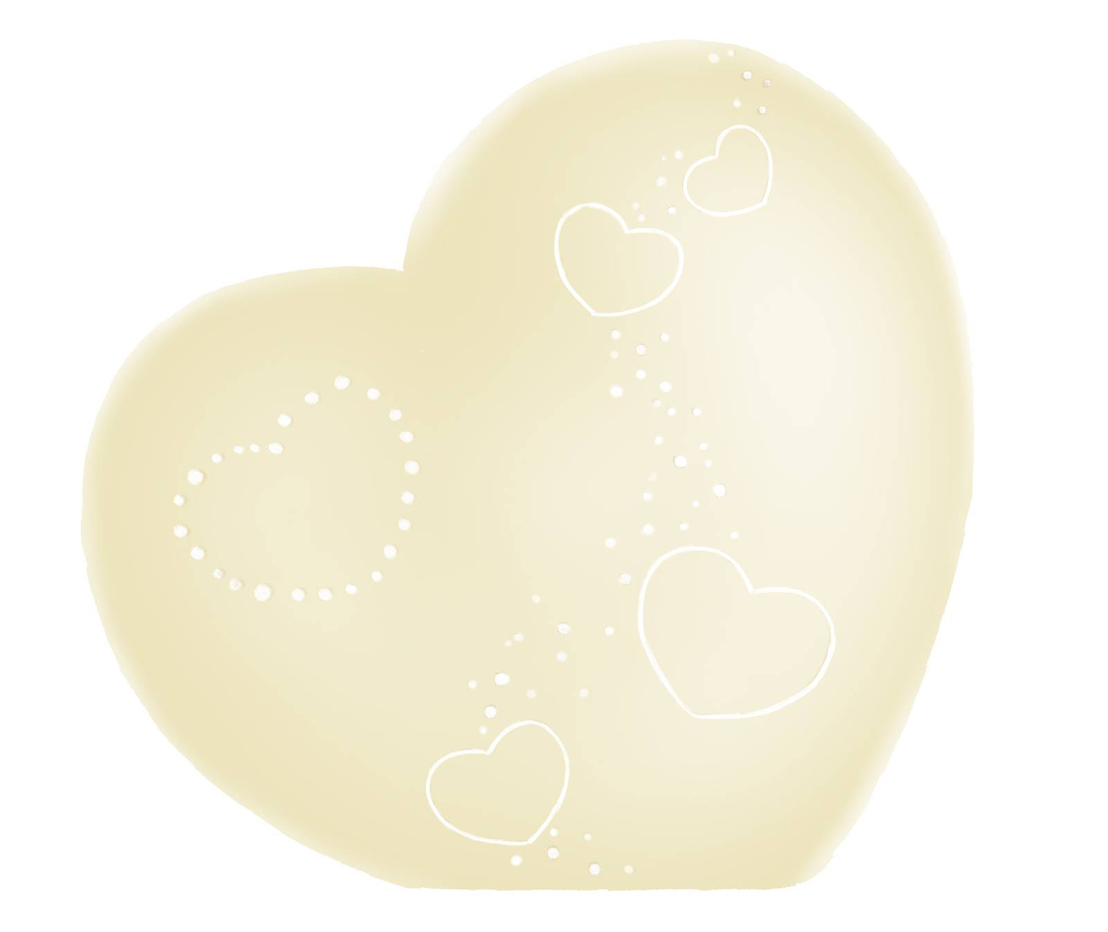 Lampada a forma di cuore in ceramica; un delicato gioco di trasparenze fa risaltare un design semplice e curato nei dettagli Lampada a forma di cuore in ceramica; un delicato gioco di trasparenze fa risaltare un design semplice e curato nei dettagli