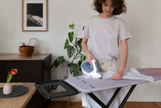 Vileda Asse da stiro Diamond con ampio piano di stiratura