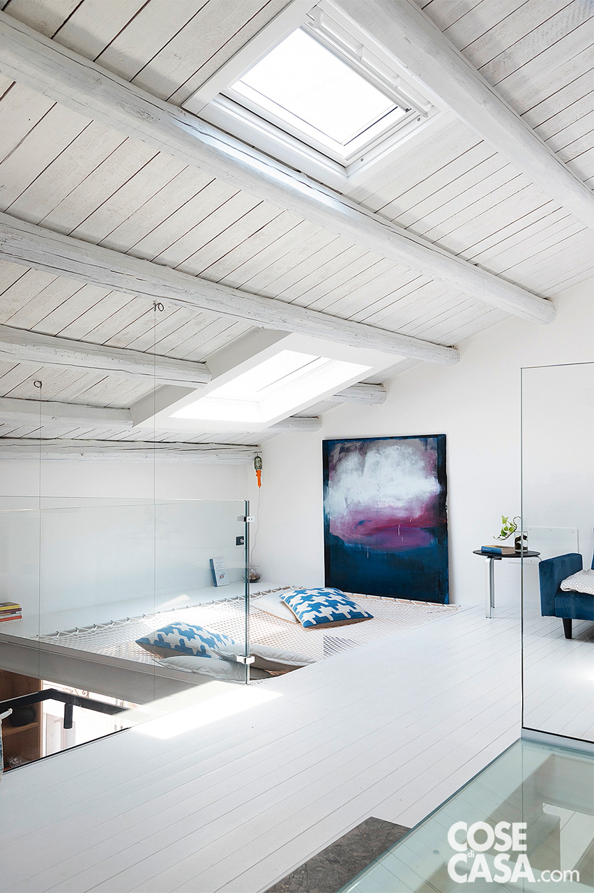area relax sospesa nel sottotetto