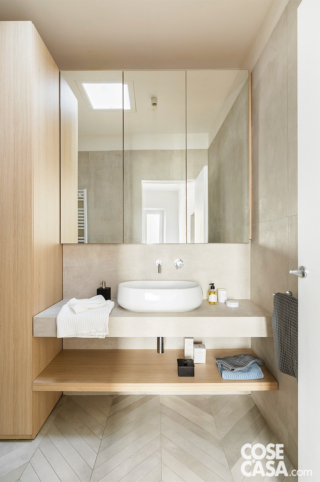 bagno bianco e legno chiaro bagno bianco e legno chiaro