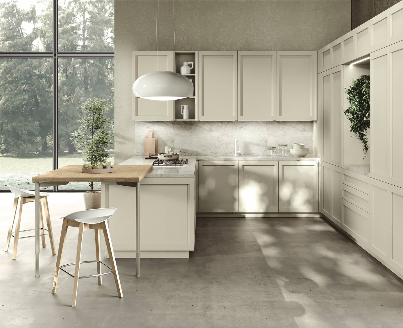 Ha le ante a telaio laccate opaco, nella luminosa finitura Burro, la cucina Palio di Stosa Cucine caratterizzata da una pratica forma a U. Il piano di lavoro è in Neolith nella finitura  Himalaya Crystal Lucido. Il bancone snack in appoggio sul top della penisola è nella finitura Rovere Sole. Un modulo base da 60 cm, prezzo a partire da 467 euro+ iva. www.stosacucine.com Ha le ante a telaio laccate opaco, nella luminosa finitura Burro, la cucina Palio di Stosa Cucine caratterizzata da una pratica forma a U. Il piano di lavoro è in Neolith nella finitura  Himalaya Crystal Lucido. Il bancone snack in appoggio sul top della penisola è nella finitura Rovere Sole. Un modulo base da 60 cm, prezzo a partire da 467 euro+ iva. www.stosacucine.com