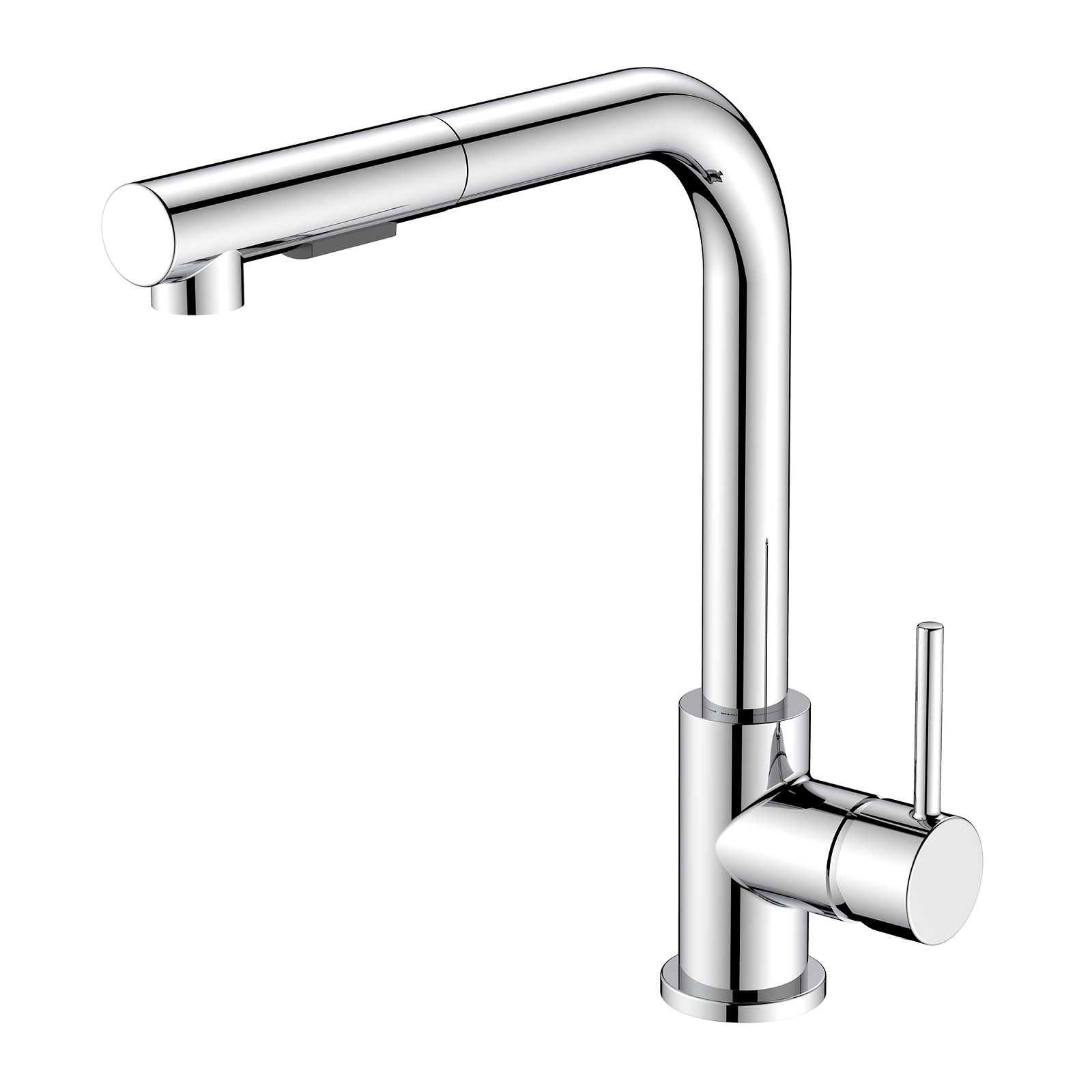 Il miscelatore per cucina monocomando Phoenix di OBI ha bocca alta estraibile con doccetta a due getti. Il corpo è in ottone con finitura cromata. La lunghezza della doccetta estraibile è di 150 cm. È alto 31,9 cm. Prezzo 82,50 euro. www.obi-italia.it