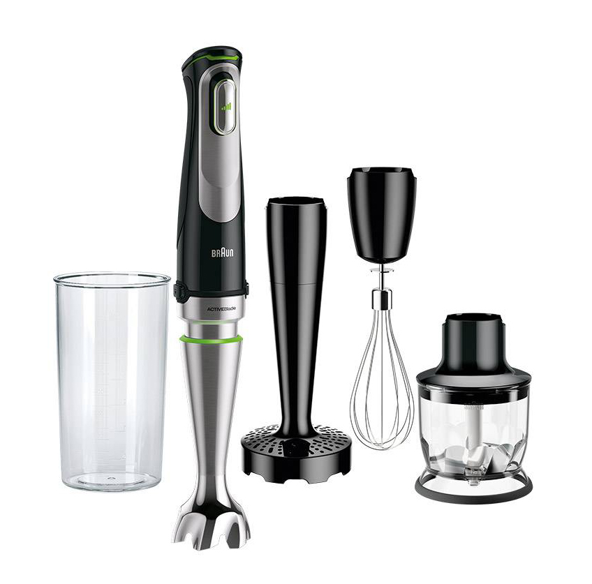 MultiQuick 9 di Braun funziona con tecnologia Active PowerDrive, che consente di ottenere prestazioni molto veloci affidandosi a un motore da 1.200 watt, e alla tecnologia ActiveBlade che muove la lama verso l’alto e verso il basso. È inoltre possibile scegliere tra tre diverse impostazioni: a impulsi, a bassa velocità e ad alta velocità per personalizzare la potenza di miscelazione a seconda delle esigenze. Misura L 7 x P 7 x H 41 cm. Prezzo 189 euro. www.braunhousehold.com MultiQuick 9 di Braun funziona con tecnologia Active PowerDrive, che consente di ottenere prestazioni molto veloci affidandosi a un motore da 1.200 watt, e alla tecnologia ActiveBlade che muove la lama verso l’alto e verso il basso. È inoltre possibile scegliere tra tre diverse impostazioni: a impulsi, a bassa velocità e ad alta velocità per personalizzare la potenza di miscelazione a seconda delle esigenze. Misura L 7 x P 7 x H 41 cm. Prezzo 189 euro. www.braunhousehold.com