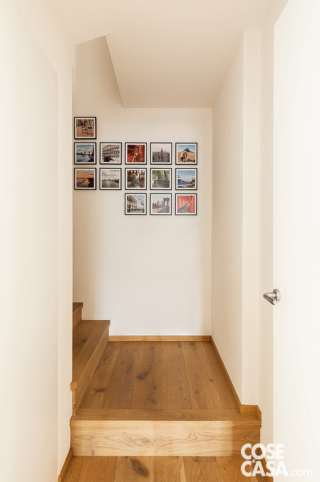 scala rivestita di parquet