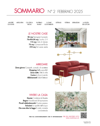 sommario cose di casa febbraio 2025 sommario cose di casa febbraio 2025