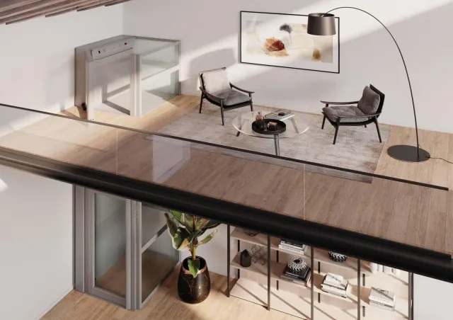 Dinamico Elettrico di KONE Motus è un mini ascensore che non necessita di un locale centralina poiché il gruppo di trazione è integrato nella struttura. Non necessita di spazi aggiuntivi perché non ha una cabina ma una pedana che viene inserita in un vano di contenimento, che può essere realizzato in muratura o in struttura metallica. Le dimensioni dell’impianto sono personalizzabili in base allo spazio disponibile. Il numero di fermate è stabilito in fase di progettazione e può coprire anche i piani ammezzati. www.konemotus.it Dinamico Elettrico di KONE Motus è un mini ascensore che non necessita di un locale centralina poiché il gruppo di trazione è integrato nella struttura. Non necessita di spazi aggiuntivi perché non ha una cabina ma una pedana che viene inserita in un vano di contenimento, che può essere realizzato in muratura o in struttura metallica. Le dimensioni dell’impianto sono personalizzabili in base allo spazio disponibile. Il numero di fermate è stabilito in fase di progettazione e può coprire anche i piani ammezzati. www.konemotus.it