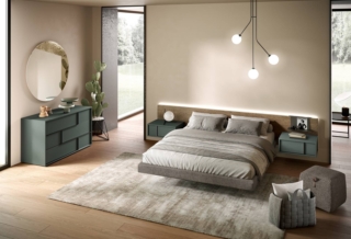 Moretti Compact Giorno Notte, collezione Eclipse
Camera Profile con letto Wall Panel in essenza Rovere Yuta e laccato opaco Muschio Moretti Compact Giorno Notte, collezione Eclipse
Camera Profile con letto Wall Panel in essenza Rovere Yuta e laccato opaco Muschio