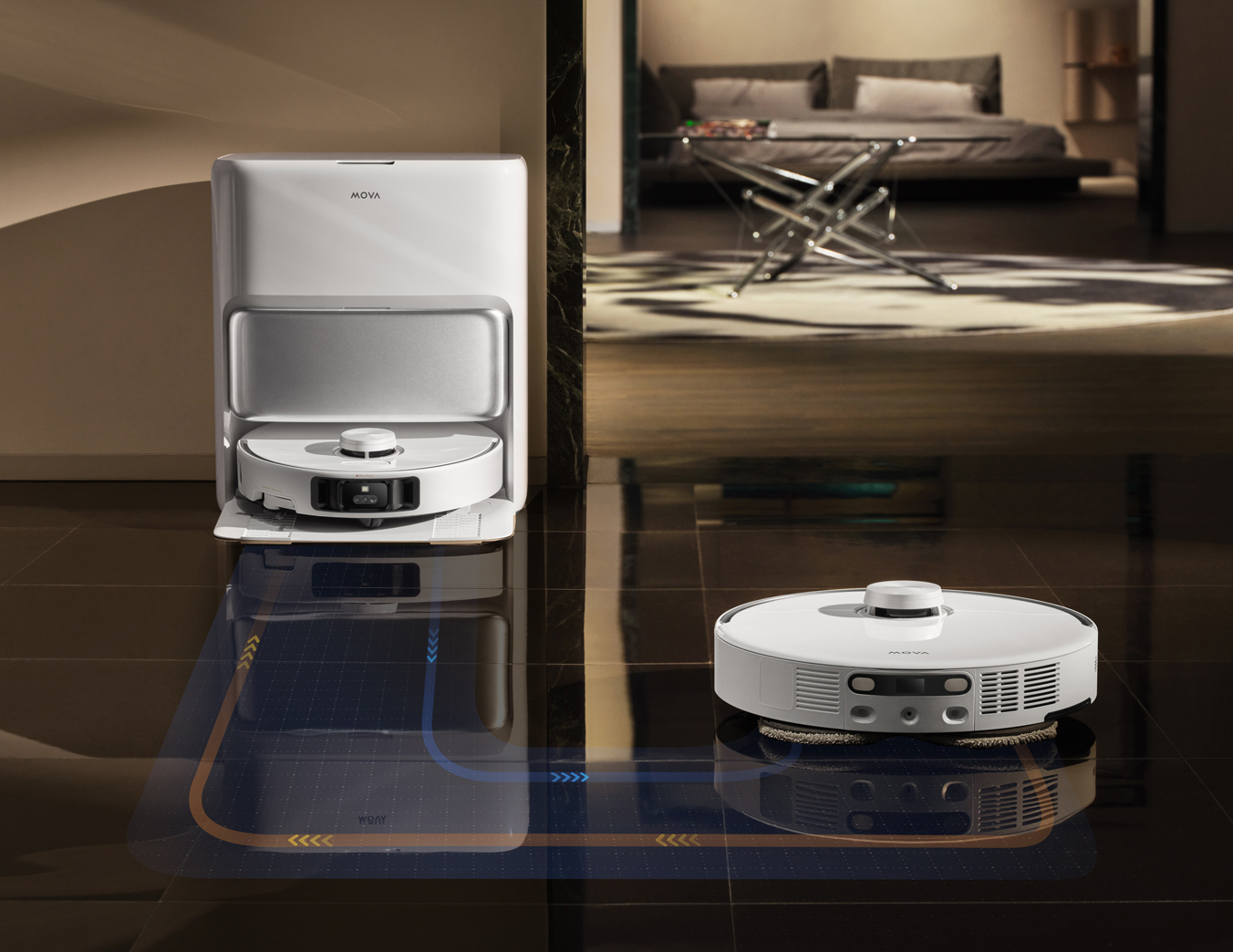 Dotato di potenza di aspirazione di 19.000Pa, P50 Pro Ultra di Mova solleva efficacemente anche i peli di animali domestici, con pochissimi passaggi. Grazie alla tecnologia FlexReach™, ai panni e alla spazzola laterale estensibile fino a 4 cm, raggiunge luoghi difficili come angoli, fessure e sotto i mobili. La telecamera RGB integrata identifica le macchie più resistenti e i residui secchi, mentre il panno estraibile, la spazzola principale e la spazzola laterale evitano che i residui umidi e quelli secchi si sovrappongano. La base pulisce automaticamente i panni e l'asse di lavaggio utilizzando acqua calda a 75°C, smaltisce la polvere e i detriti per un massimo di 75 giorni e ha serbatoio di acqua pulita da 4 litri. La stazione base misura L 42 x P 46 x H 47 cm.  Prezzo 999 euro. https://it.mova-tech.com Dotato di potenza di aspirazione di 19.000Pa, P50 Pro Ultra di Mova solleva efficacemente anche i peli di animali domestici, con pochissimi passaggi. Grazie alla tecnologia FlexReach™, ai panni e alla spazzola laterale estensibile fino a 4 cm, raggiunge luoghi difficili come angoli, fessure e sotto i mobili. La telecamera RGB integrata identifica le macchie più resistenti e i residui secchi, mentre il panno estraibile, la spazzola principale e la spazzola laterale evitano che i residui umidi e quelli secchi si sovrappongano. La base pulisce automaticamente i panni e l'asse di lavaggio utilizzando acqua calda a 75°C, smaltisce la polvere e i detriti per un massimo di 75 giorni e ha serbatoio di acqua pulita da 4 litri. La stazione base misura L 42 x P 46 x H 47 cm.  Prezzo 999 euro. https://it.mova-tech.com