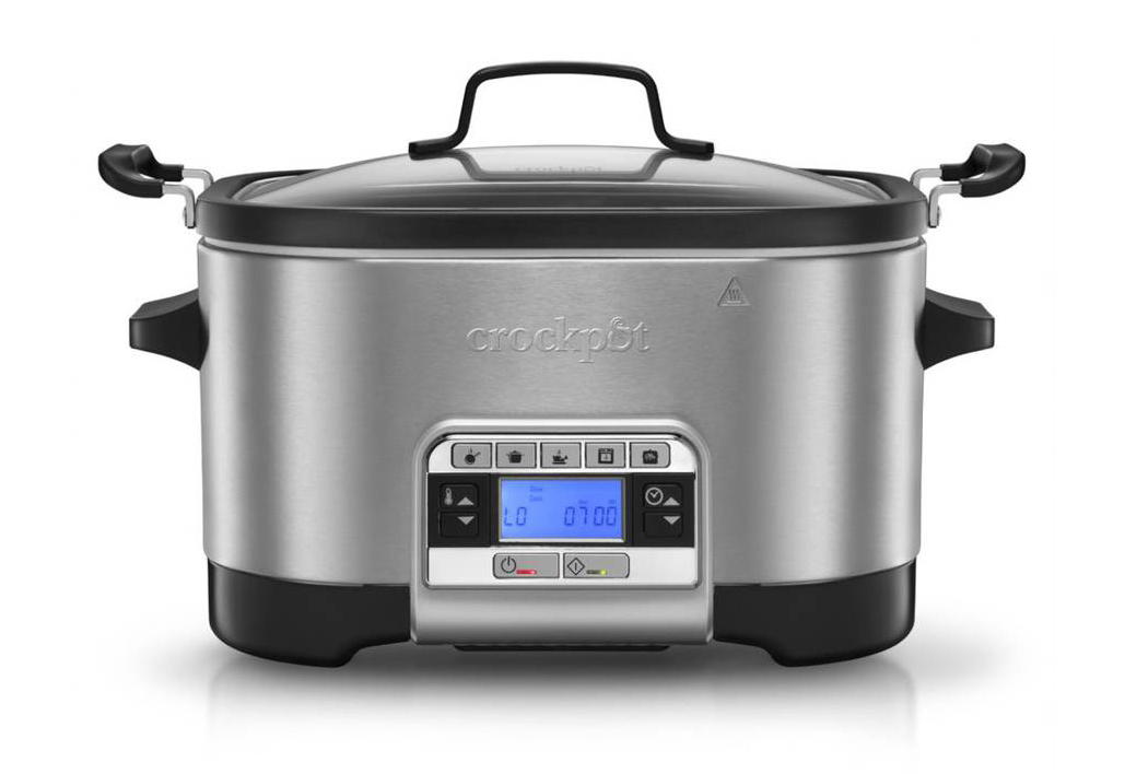 La pentola Multi Cooker di Crock-Pot ha capienza di 5,6 litri, potenza di 1.300 watt e consente 5 modalità di cottura: rosolatura (Sautè), cottura lenta, arrostitura, cottura al forno, cottura a vapore. Con 5 programmi preimpostati, ha funzione di mantenimento calore, timer e temperatura programmabili. Misura L 40 x P 30 x H 25 cm. Prezzo 169,90 euro. www.crockpotitalia.it La pentola Multi Cooker di Crock-Pot ha capienza di 5,6 litri, potenza di 1.300 watt e consente 5 modalità di cottura: rosolatura (Sautè), cottura lenta, arrostitura, cottura al forno, cottura a vapore. Con 5 programmi preimpostati, ha funzione di mantenimento calore, timer e temperatura programmabili. Misura L 40 x P 30 x H 25 cm. Prezzo 169,90 euro. www.crockpotitalia.it