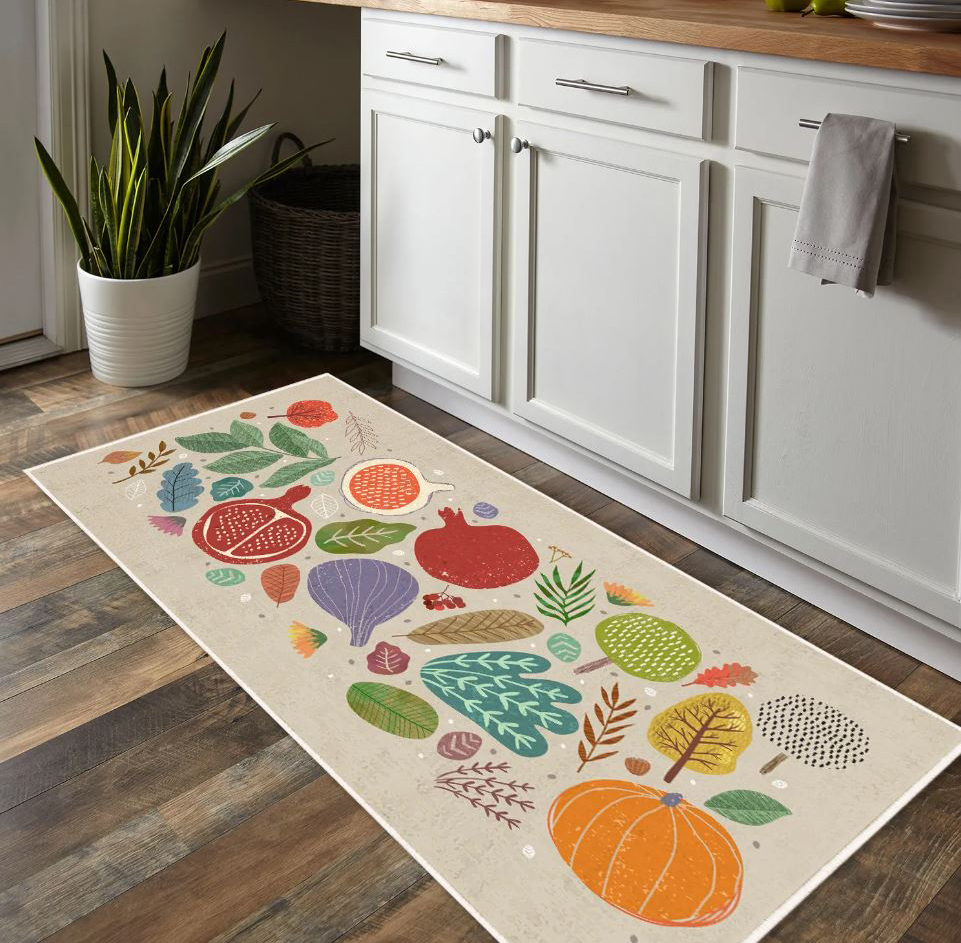 Un allegro disegno naif decora la passatoia Colorful Autumn di Oyo Concept in vendita da Bonami. La trama piatta in puro poliestere la rende facilmente lavabile e resistente. Misura L 80 x P 200 cm. Prezzo 47 euro. www.bonami.it Un allegro disegno naif decora la passatoia Colorful Autumn di Oyo Concept in vendita da Bonami. La trama piatta in puro poliestere la rende facilmente lavabile e resistente. Misura L 80 x P 200 cm. Prezzo 47 euro. www.bonami.it