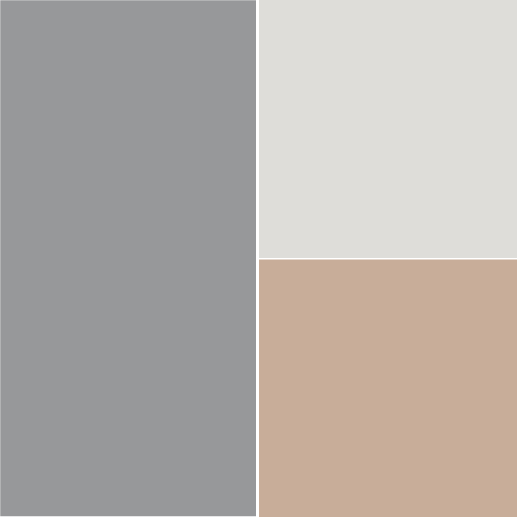 Abbinamento grigio con grigio chiaro e rosa cipria chiaro