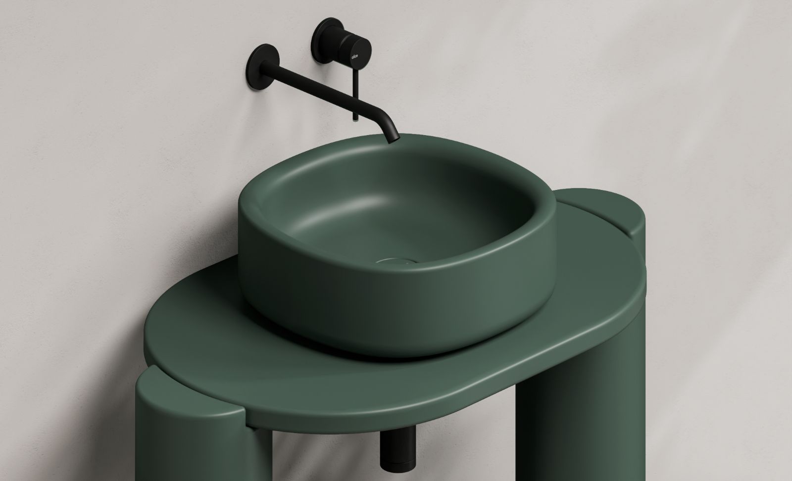 Propone un ritorno alle radici della ceramica attraverso bordi consistenti e compatti il lavabo da appoggio quadrato IDILLA di Alice, design Manuel Di Giacobbe. In foto nella finitura Verde Alpi matt, è abbinato alla struttura in ceramica e specchio contenitore con maniglia in ceramica in tinta. Misura L 40 x P 40 cm. www.aliceceramica.com – Fuorisalone, Showroom Alice – Via Marsala 2, Milano Propone un ritorno alle radici della ceramica attraverso bordi consistenti e compatti il lavabo da appoggio quadrato IDILLA di Alice, design Manuel Di Giacobbe. In foto nella finitura Verde Alpi matt, è abbinato alla struttura in ceramica e specchio contenitore con maniglia in ceramica in tinta. Misura L 40 x P 40 cm. www.aliceceramica.com – Fuorisalone, Showroom Alice – Via Marsala 2, Milano