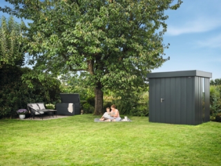 Hormann Casette per attrezzi Juno Modern con tetto piano Hormann Casette per attrezzi Juno Modern con tetto piano