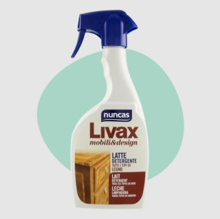 Per la cura delle porte in legno, sia interne che esterne, è indicato Livax Mobili&Design Latte Detergente. Questo detergente, arricchito con cera d’api e olio paglierino, è ideale per la pulizia quotidiana delle superfici in legno, verniciate o non. Grazie alla sua formulazione antistatica, asciuga rapidamente senza lasciare aloni, rimuovendo con delicatezza e efficacia impronte, macchie, anche quelle più ostinate e tracce di sporco, restituendo alla superficie un aspetto lucido e protetto. www.nuncas.com Per la cura delle porte in legno, sia interne che esterne, è indicato Livax Mobili&Design Latte Detergente. Questo detergente, arricchito con cera d’api e olio paglierino, è ideale per la pulizia quotidiana delle superfici in legno, verniciate o non. Grazie alla sua formulazione antistatica, asciuga rapidamente senza lasciare aloni, rimuovendo con delicatezza e efficacia impronte, macchie, anche quelle più ostinate e tracce di sporco, restituendo alla superficie un aspetto lucido e protetto. www.nuncas.com